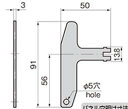 タキゲン A-121H ロックハンドル Tガタ この商品普通郵便で送ります。