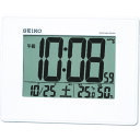 ショッピング湿度計 【マラソン期間中ストアP20倍！】SEIKO 温湿度計付き掛置兼用電波時計 SQ770W