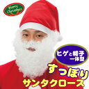 あす楽 すっぽりサンタクロース 1691 ヒゲと帽子一体型 パーティーグッズ サンタ帽子 クリスマス コスプレ JIG ジグ サンタコス サンタコスプレ サンタコスチューム クリスマスコスチューム クリスマス仮装 衣装