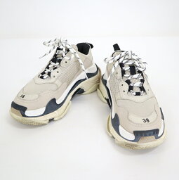 【BALENCIAGA】<strong>バレンシアガ</strong> トリプルS スニーカー ベージュ #38 524039【中古】【代金引換不可】/ok04384ik