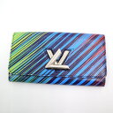 【LOUIS VUITTON】ルイヴィトン ポルトフォイユ・ツイスト ニつ折り長財布 トロピカルクルーズコレクション LVロゴ エピ レインボー M62263 TN4106【中古】【代金引換不可】/kt02274kt