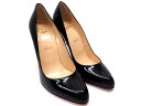 【★未使用★】《送料込》 Christian Louboutin クリスチャン ルブタン 『パンプス』 《サイズ:39.1/2/26.5cm》 ブラック/DECOLLETE868.100.JAZZCALF/スペイン製/シューズ/革靴/ブランド/レディース 21627k0127 @【中古】