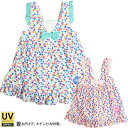 ≪メール便送料無料≫ウズランド 女の子 裾フリル Aライン ワンピース 水着 UVカット 紫外線防止 UPF50+ UZULAND プール 水泳メール便送料無料(宅配便は540円頂戴いたします)子供服キッズミオ 110cm 120cm 130cm