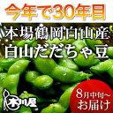 ● 【着日指定不可】2019年分予約受付開始! 本場山形県鶴岡市白山地区産です。だだちゃ