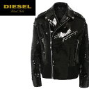 ★DIESEL BLACK GOLD ディーゼル ブラックゴールド レディース★総スパンコール ウール切替 ライダースジャケット【WERFECT】【サイズ36・38】【ブラック】die-l-o-98-556 《メーカー希望小売価格277,200円》