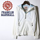 ★FRANKLIN & MARSHALL フランクリン&マーシャル レディース★裏地メッシュ シャカシャカ ウインドブレーカー【JACKETS NYLON ZIP+HOOD LONG】【サイズXS〜L】【ホワイト】fra-l-o-a3-005 《メーカー希望小売価格15,730円》