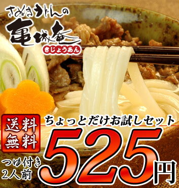 【送料無料】【ギフト・ご贈答対応不可】メール便で届く讃岐うどんちょっとだけお試しセット【化学調味料無添加】【マラソン1207P10】