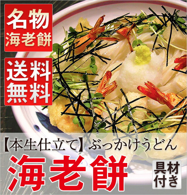 【1日2セット限定】亀城庵の海老と揚げ餅のぶっかけ4人前【送料無料】 ランキングお取り寄せ