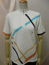 Munsingwear サマーセーター(ジップ・クロス)白 M/L寸【女性】★春夏新品50%OFF