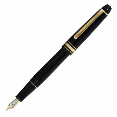 【送料無料】【25%OFF】【MONTBLANC】モンブラン マイスターシュテュック　145　万年筆　ペン先 F（細字）ブラックゴールドカラー 黒金色 筆記具 