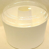 チューブ型シフォンカップ（白）フタ付　5枚入