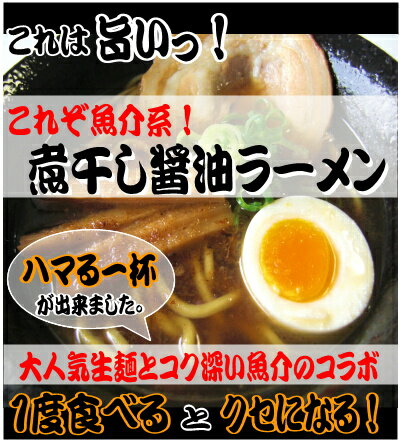 【送料無料】濃厚魚介ラーメ！濃厚で深い味わいは絶品◎煮干しラーメン10食セットあす楽対応10P123Aug12