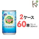 【kilakila*キラキラ】【送料無料】【2ケースセット】カナダドライクリアスパークリング160ml缶 (1ケース 30本入り×2) 60本 炭酸飲料 箱 コカ・コーラ社 通販 【コカコーラ】