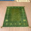 ギャベ ギャッベ イラン産手織り 148×102cm グリーンのツートーン