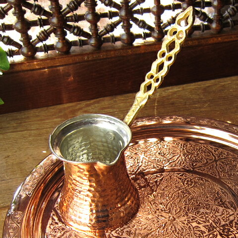 ジェズベCezve・ブロンズ（銅製）/トルココーヒーを沸かすための小さな鍋【トルコお土産】...:kilims:10048829