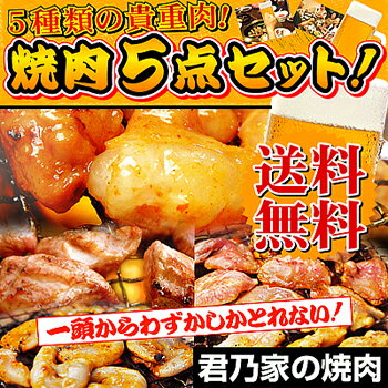 【送料無料:1,800円ポッキリ】(新)お試し焼肉5点セット