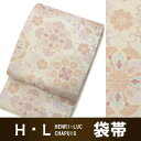袋帯 礼装 ベージュホワイト地華唐草 H...
