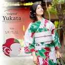 京都きもの町オリジナル 浴衣単品「エンジ 桜楓」S、フリー、TL、LL 綿浴衣 浴衣 レトロ お仕立て上がり浴衣 【メール便不可】ss2103ykl20