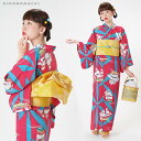 京都きもの町オリジナル 浴衣セット「ラズベリー 帆船」S、フリー、TL、LL 吸水速乾 女性浴衣3点セット 花火大会、夏祭り、夏フェスに 【メール便不可】ss2012ykl50