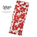Adam&Eve 浴衣単品「赤色 葉っぱと水玉」ブランド浴衣単品 レディース 浴衣単品 変