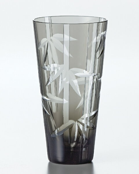キリコ　ロングタンブラー(竹)【切子 グラス】◆お気に入りマイグラスに♪新感覚被せ切子グラス