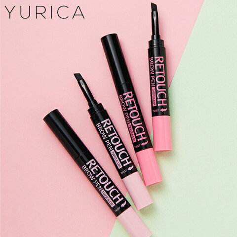 YURICA（ユリカ）リタッチ ブロウペン(RETOUCH BROW PEN)　全2色 韓国コスメ 時短メイク 眉タトゥー 眉ティント ★DM便可能商品(代金引換・同梱有の場合不可)