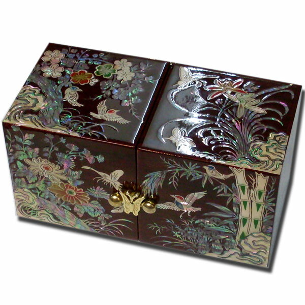『全国送料無料！』韓国の伝統を伝えるアンティーク漆器宝石箱