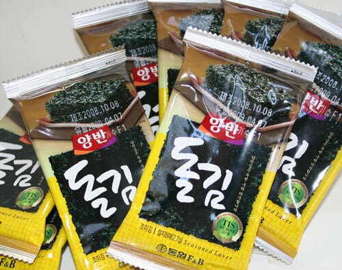 【小】韓国海苔ヤンバンギム(8切サイズ8枚×8)[韓国食材]
