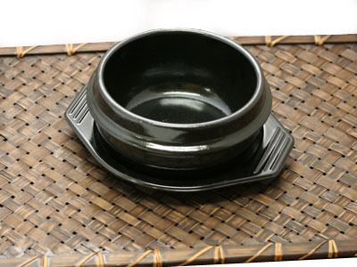 【14cm】（蓋なし・トレー付）韓国チゲ鍋用トゥッペギ[韓国食器]