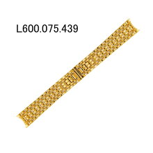 【お取り寄せ商品】腕時計用バンドベルト/ロンジン純正L4.720.2用ステンレスブレスレット金色ゴールド色/時計側18ミリLONGINES部品番号:L600.075.439-L600075439【お取り寄せ商品】