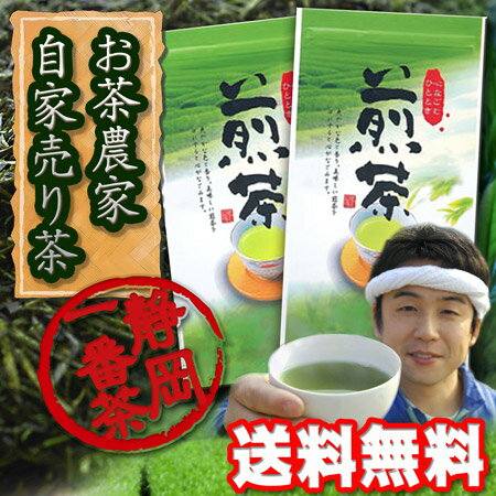 【あさイチで紹介 長生きの秘訣掛川茶】【2012新茶ご予約5/18頃ご発送予定】お茶農家自家売り緑茶100g×2枚　煎茶 日本茶 送料込最終価格1000円 05/18以降順次ご発送予定