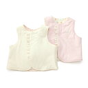 coeur a coeur (クーラクール ) リバーシブルベスト (50〜80cm) 女の子 秋物 50〜80 キムラタンの子供服