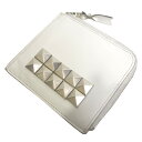 【中古】COMME des GARCONSスタッズレザーコインケース ホワイト 【7月13日見直し】