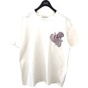 【中古】J.W.Anderson胸刺繍Tシャツ ホワイト サイズ:L【価格見直し】