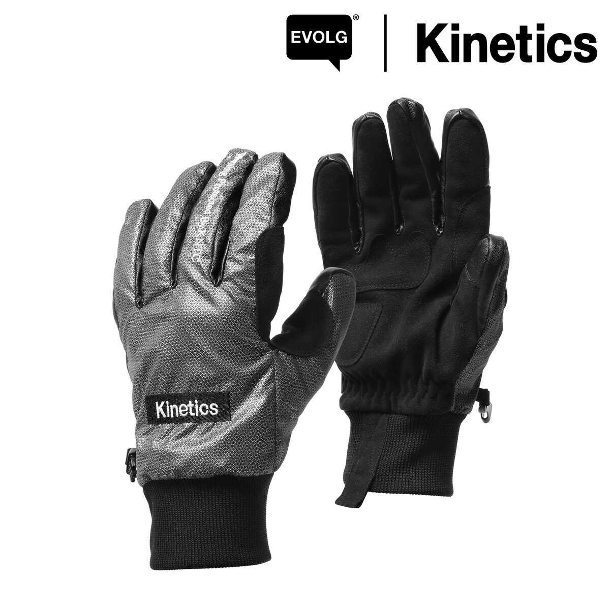 EVOLG × Kinetics Reflective Glove (BLACK) 【17AW-S】【50】【sale0123】