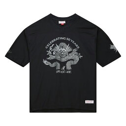 Mitchell&Ness B.LEE CELEBRATING 50yrs JERSEY(ブラック)(ミッチェルアンドネス ブルースリー セレブレーティング 50イヤー <strong>ジャージ</strong>ー)【メンズ】【アウター <strong>ジャージ</strong> <strong>ブルース・リー</strong> コラボ】【23FW】