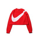 NIKE AS W NSW SWSH CREW FLC BB(UNIVERSITY RED/WHITE)(ナイキ ウィメンズ スウッシュ BB クルー フリース)【レディース】【スウェット】【19FA-I】