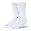 STANCE ICON(WHITE/BLACK)(スタンス アイコン)【メンズ】【ソックス】【19SU-I】