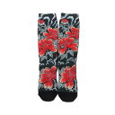 UBIQ “IREZUMI” SOCKS (BOTAN) Designed by Ichibay(BLACK)(ユービック イレズミソックス ボタン バイ イチベイ)【メンズ】【ソックス】【20SP-I】