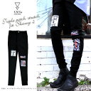 KMK トリプル ワッペン デザイン ストレッチ フィット ...