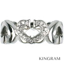 カルティエ Cartier Cハート リング K18WG ダ...