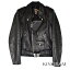 ショット Schott ダブルライダース ワンスター 7007 ブラック レザー メンズ アウター ko【中古】