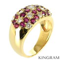 ノーブランド Generic items リング K18 ルビー 1.58ct ダイヤモンド 0.54ct クリーニング済み 6号 ko【中古】