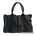 エルメス HERMES キャラバン ホリゾンタルMM 2WAY ショルダーバッグ ブラック レザー×キャンバス ハンドバッグ rmt【中古】