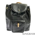 グッチ GUCCI バンブー 003.1705.0030 ブラック レザー バックパック・リュック rmt【中古】