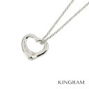 ティファニー TIFFANY&Co. ネックレス Pt950 オープンハート ミニ エレサ ペレッティ クリーニング済 te【中古】