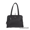 プラダ PRADA ショルダー ハンドバック ブラック ナイロン ショルダーバッグ fah【中古】