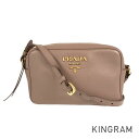 プラダ PRADA VITELLO PHENIX クロスボディ グレージュ 1BH103 CIPRIA レザー ショルダーバッグ ny【中古】