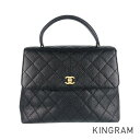【最大3万円OFFクーポン配布中!】シャネル CHANEL マトラッセ トップハンドル ブラック キャビアスキン ハンドバッグ skd【中古】