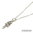 クロムハーツ CHROME HEARTS ネックレス Sv925 ダガーチャーム #5 ロールチェーン 20インチ セット fke【中古】